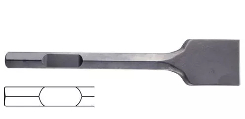 Burin bêche emmanchement 6 pans 28 mm